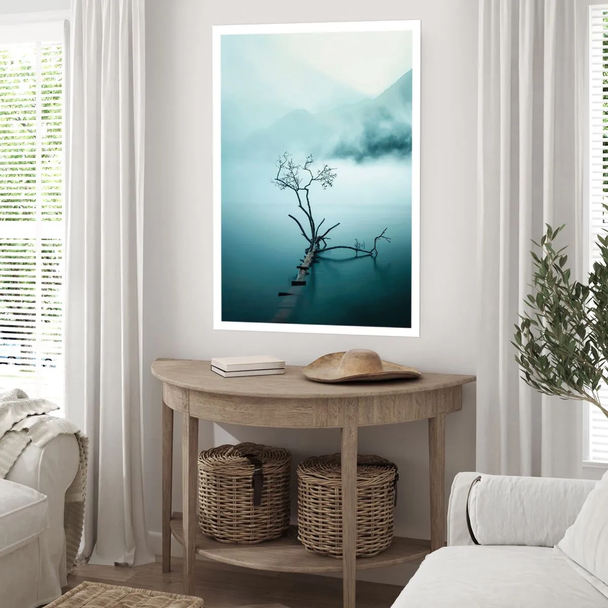 Affisch - Ut ur vatten och dimma - 40x50 cm