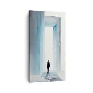 Canvastavla - Bild på duk - Lev utan gränser - 45x80 cm