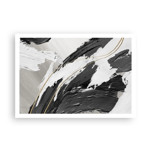 Affisch - Storslagen abstraktion - 100x70 cm