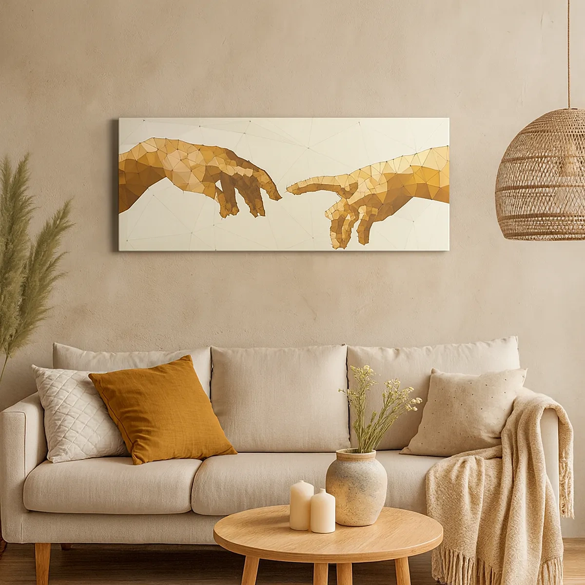 Canvastavla - Bild på duk - Gudomlig geometri - 30x30 cm