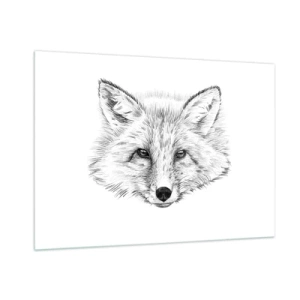 Glastavla - Bild på glas - Kan dessa ögon ljuga? - 100x70 cm