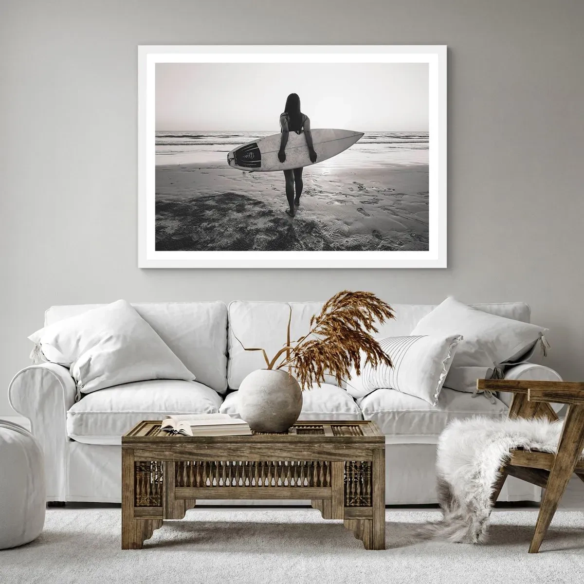 Affisch i vit ram - Havsvågens dotter - 50x40 cm