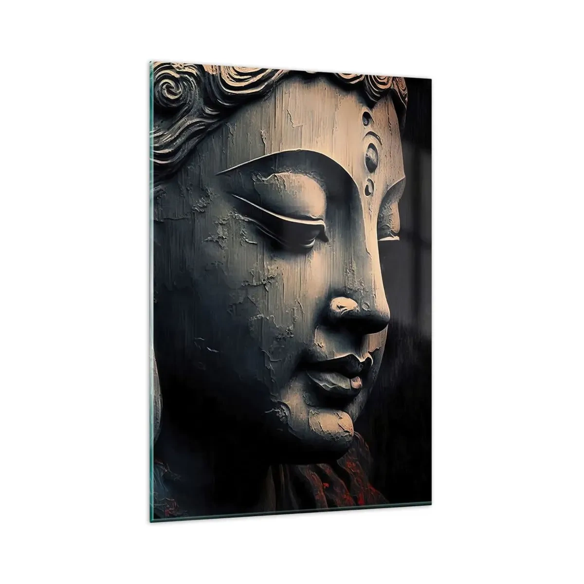 Glastavla - Bild på glas - I samklang med världen - 80x120 cm