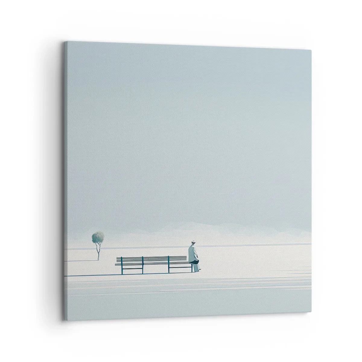 Canvastavla - Bild på duk - Ja, jag väntar. - 50x50 cm