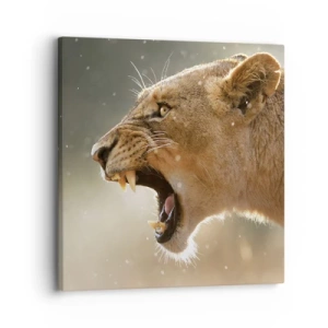 Canvastavla - Bild på duk - Försök att inte lyssna - 30x30 cm