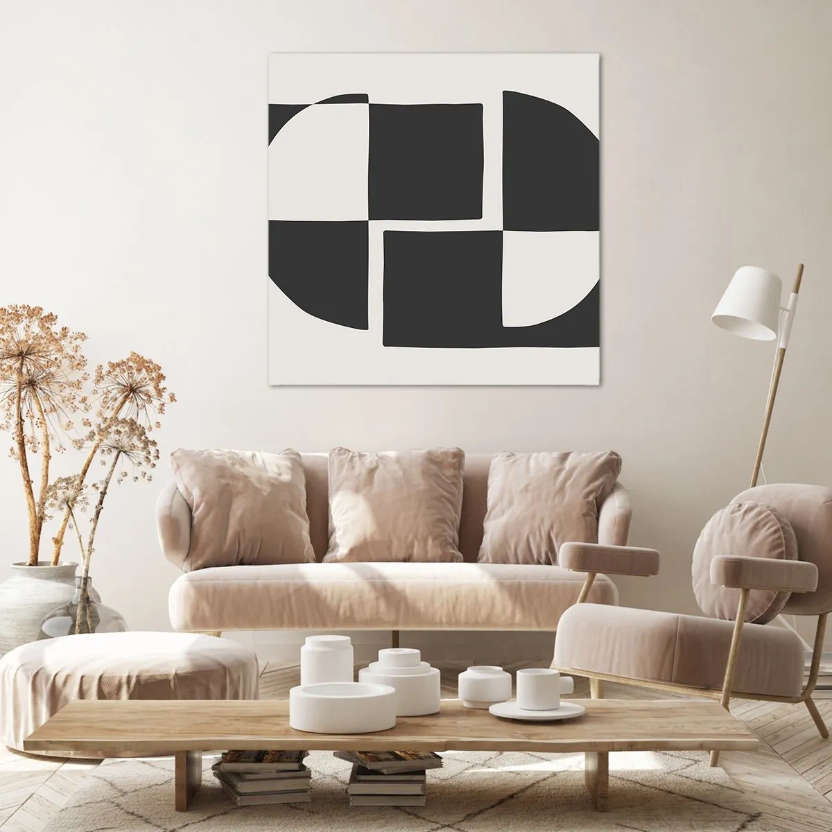 Canvastavla - Bild på duk - Antites – syntes - 40x40 cm