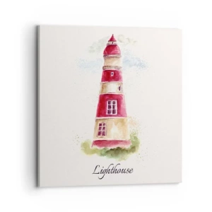 Canvastavla - Bild på duk - Det är alltid något väder - 70x70 cm