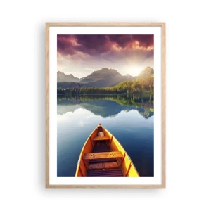 Affisch i ram av ljusek - Ingenting mot naturen - 50x70 cm