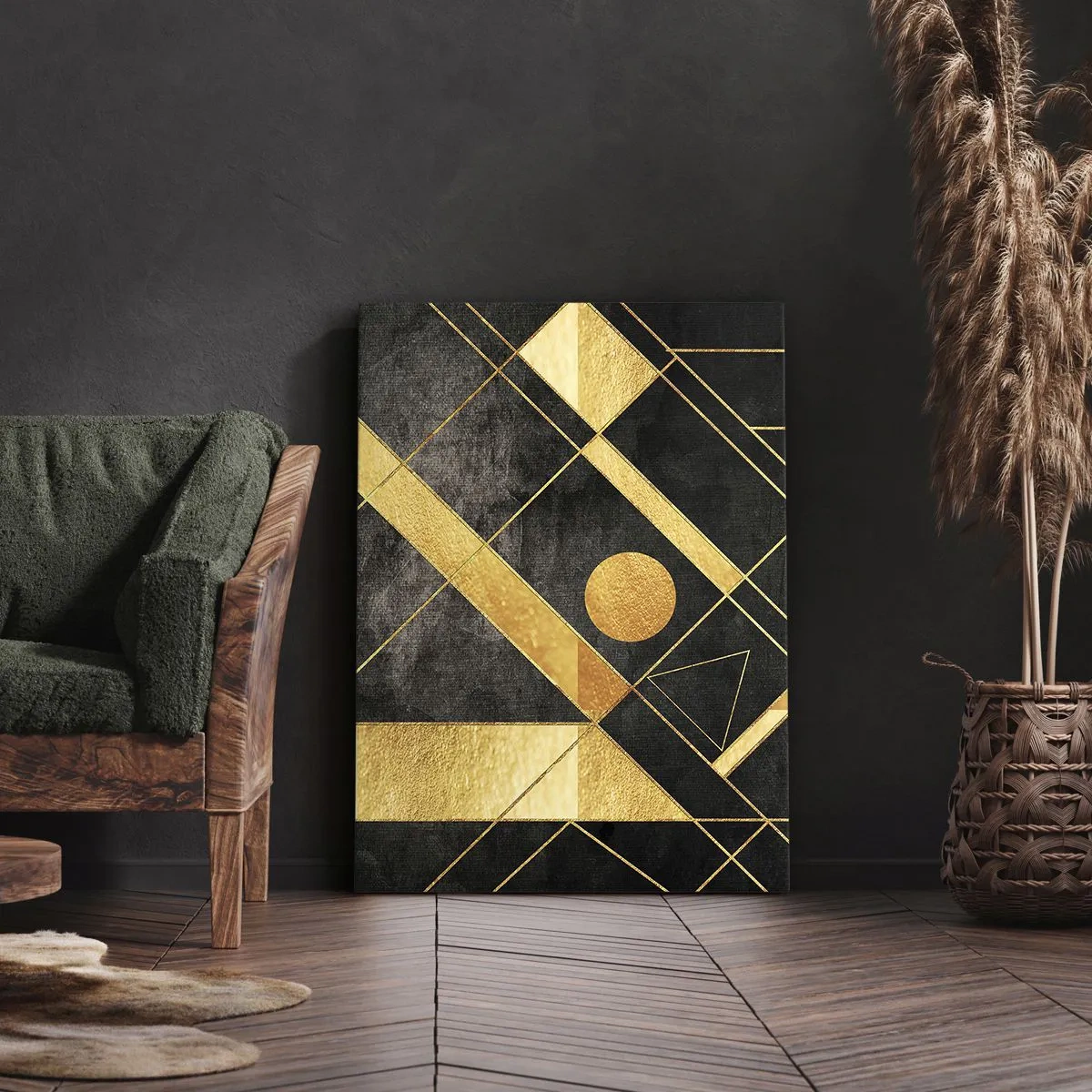 Canvastavla - Bild på duk - Öknens sol - 50x70 cm