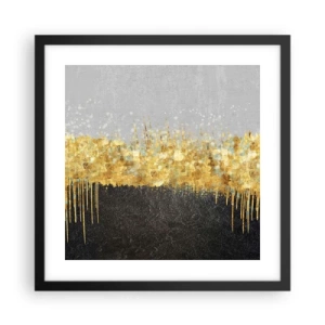 Affisch i svart ram - Inåt och uppåt - 40x40 cm