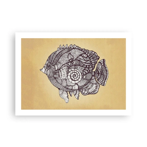 Affisch - Från ett hav av ornament - 70x50 cm