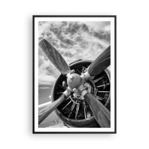 Affisch i svart ram - Luftrummets härskare - 70x100 cm