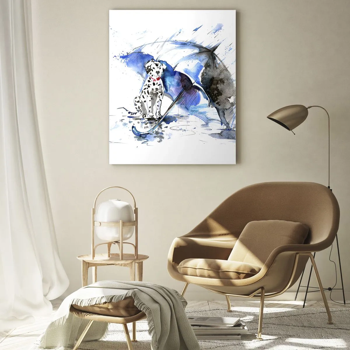 Glastavla - Bild på glas - För vänner är för det - 50x70 cm