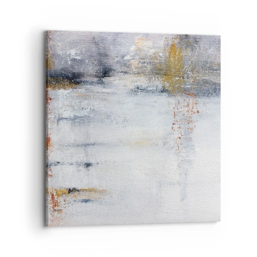 Canvastavla - Bild på duk - Bakom luftridån - 70x70 cm
