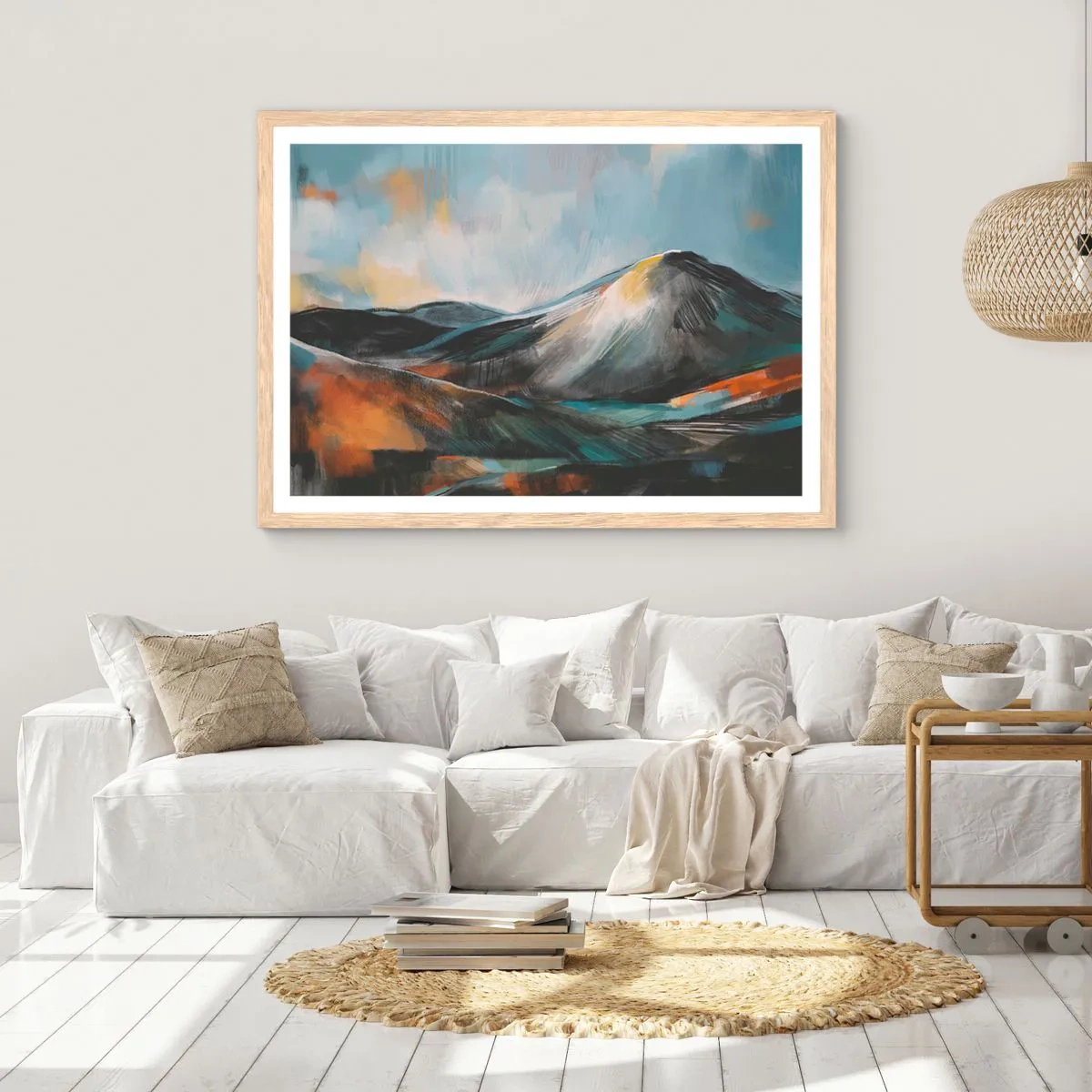 Affisch i ram av ljusek - Råa och vackra - 50x40 cm