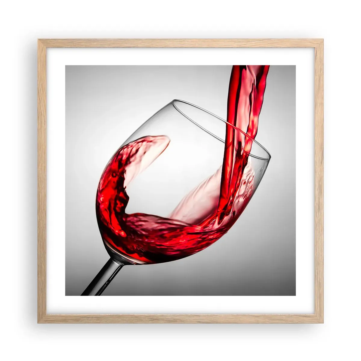 Affisch i ram av ljusek - Färg - rörelse - ljud - 50x50 cm