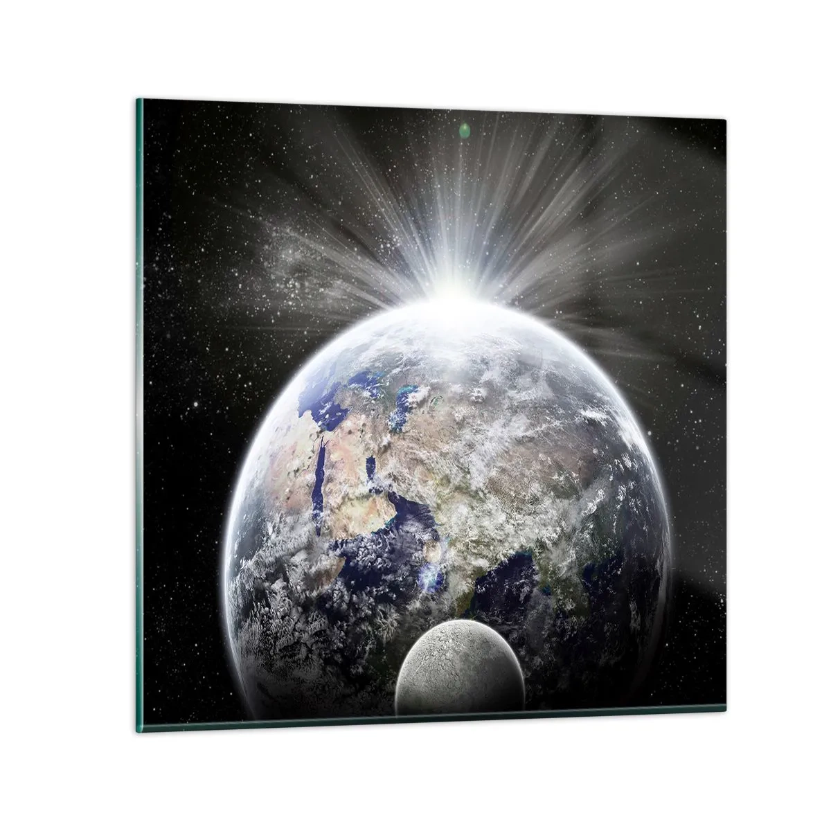 Glastavla - Bild på glas - I fullt sken - 40x40 cm