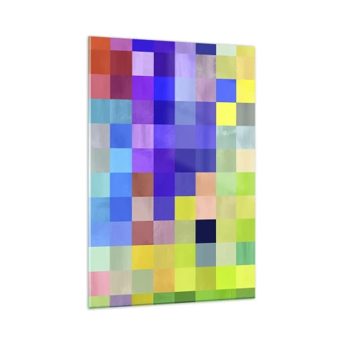 Glastavla - Bild på glas - Alla olika, alla jämna - 80x120 cm