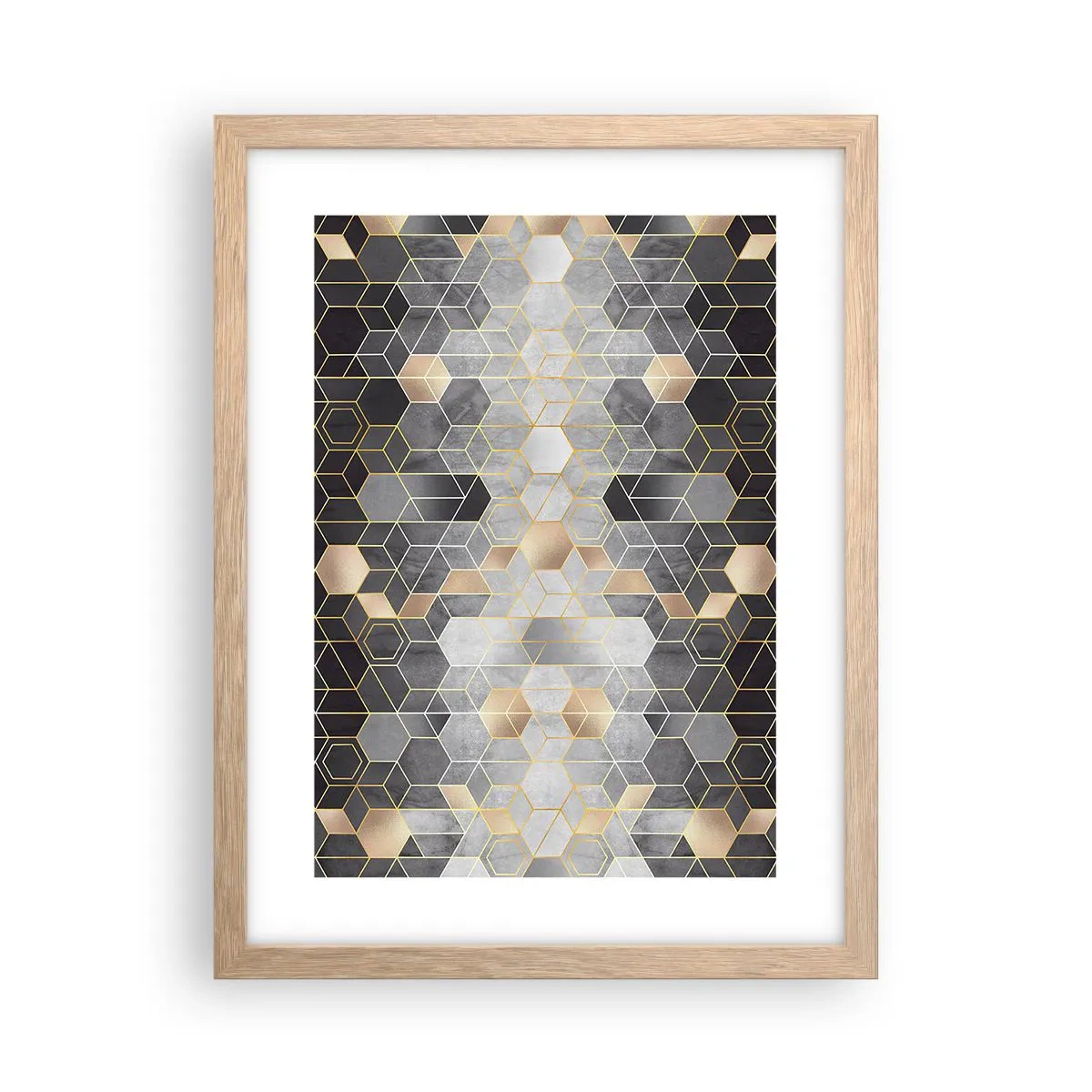 Affisch i ram av ljusek - Diamantkomposition - 30x40 cm