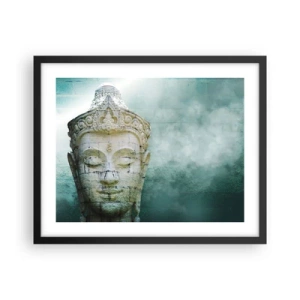 Affisch i svart ram - På jakt efter ljus - 50x40 cm