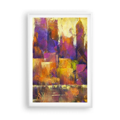 Affisch i vit ram - Metropolis komposition - 61x91 cm