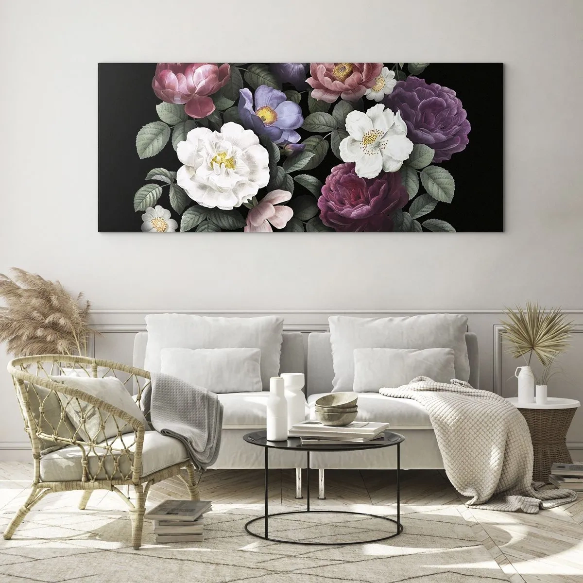 Glastavla - Bild på glas - Från en engelsk trädgård - 120x50 cm