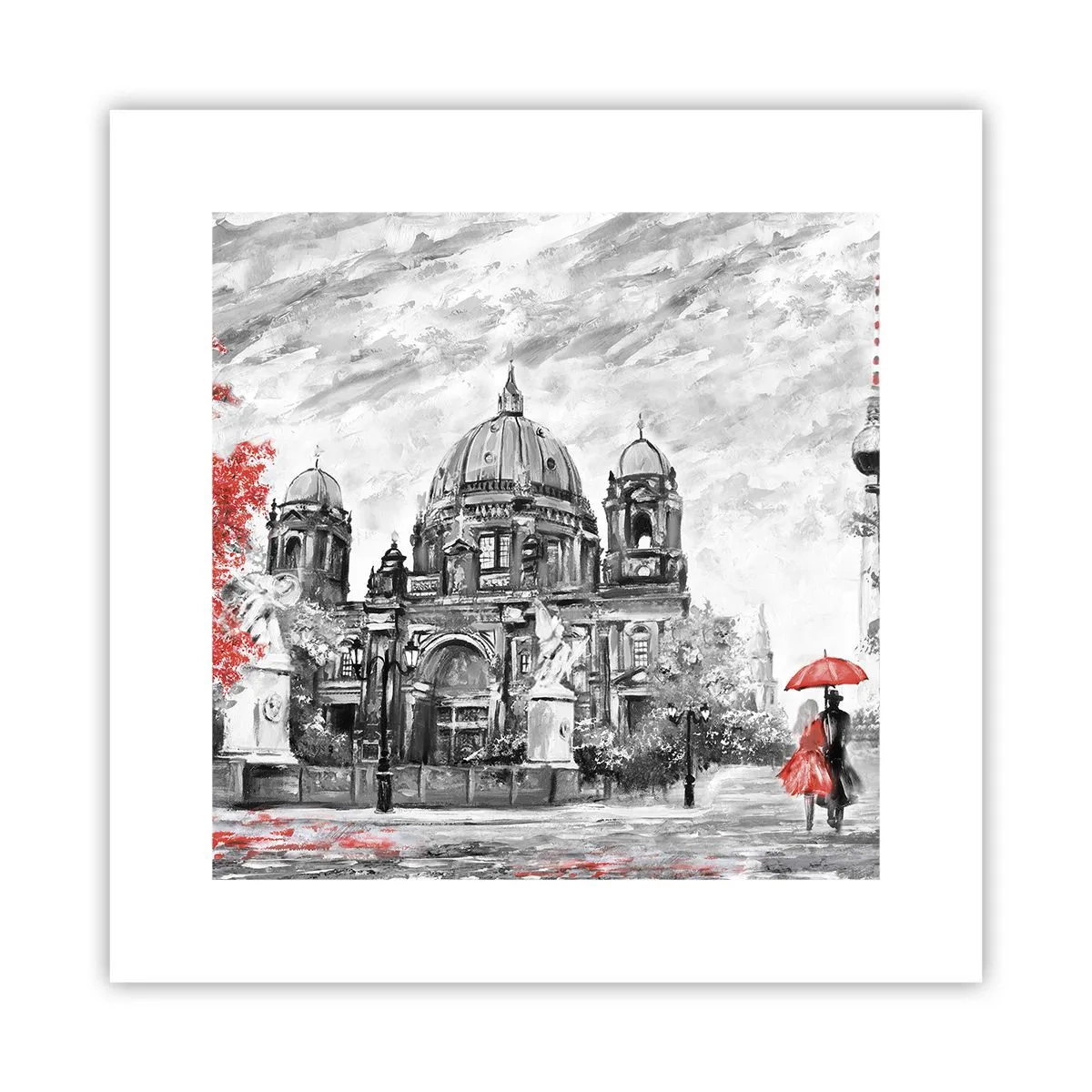 Affisch - Ett möte i Berlin - 30x30 cm