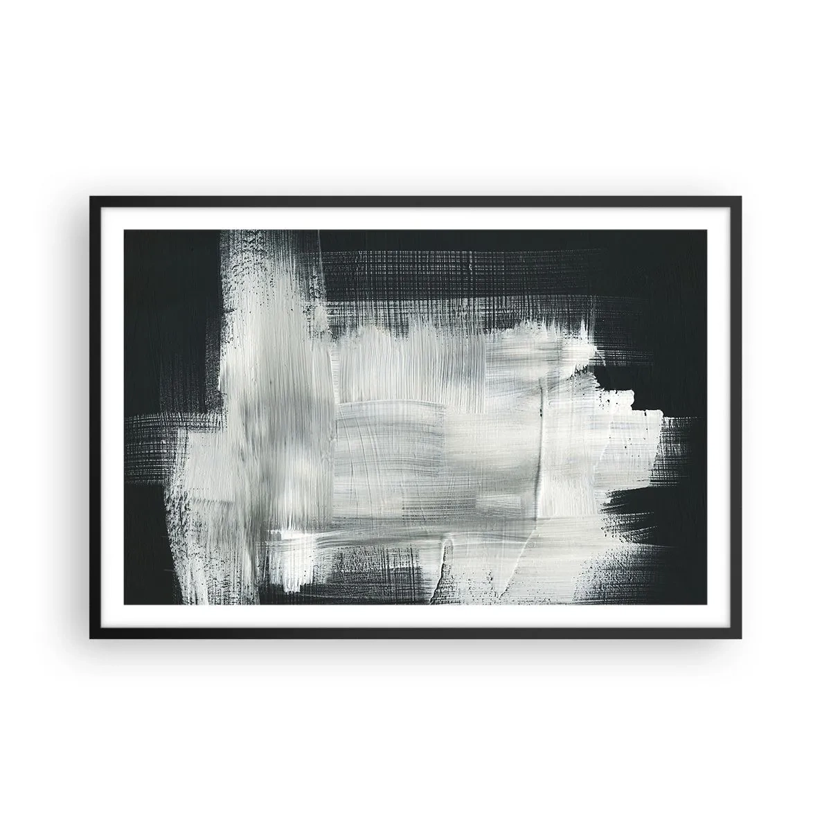 Affisch i svart ram - Vävd av det vertikala och horisontella - 91x61 cm