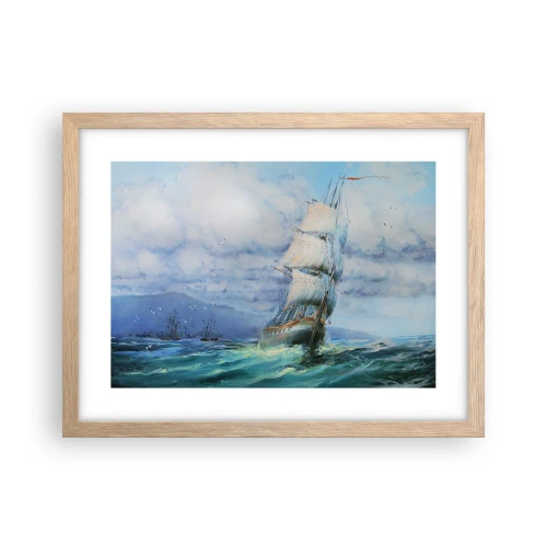 Affisch i ram av ljusek - Goda vindar - 40x30 cm