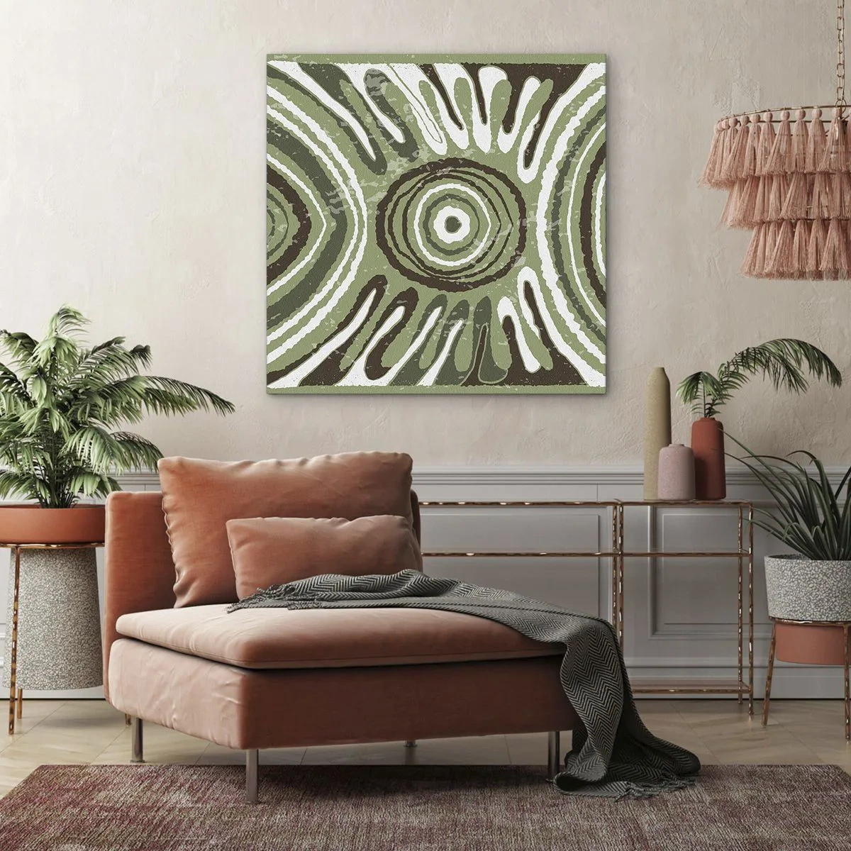 Canvastavla - Bild på duk - Explosion av känslor - 50x50 cm