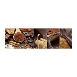 Provbit av självhäftande fototapet Deluxe Sticker - Bäst för sorgen - Gastronomi, Choklad, Kaffe - 100x30 cm