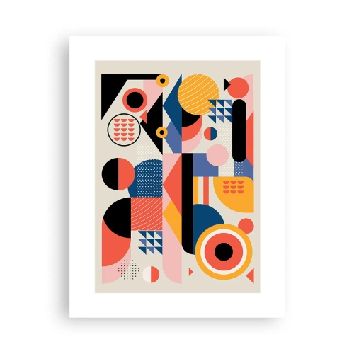 Affisch - Komposition: Lek - 30x40 cm