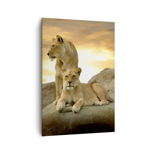 Canvastavla - Bild på duk - Kungligt majestät - 70x100 cm