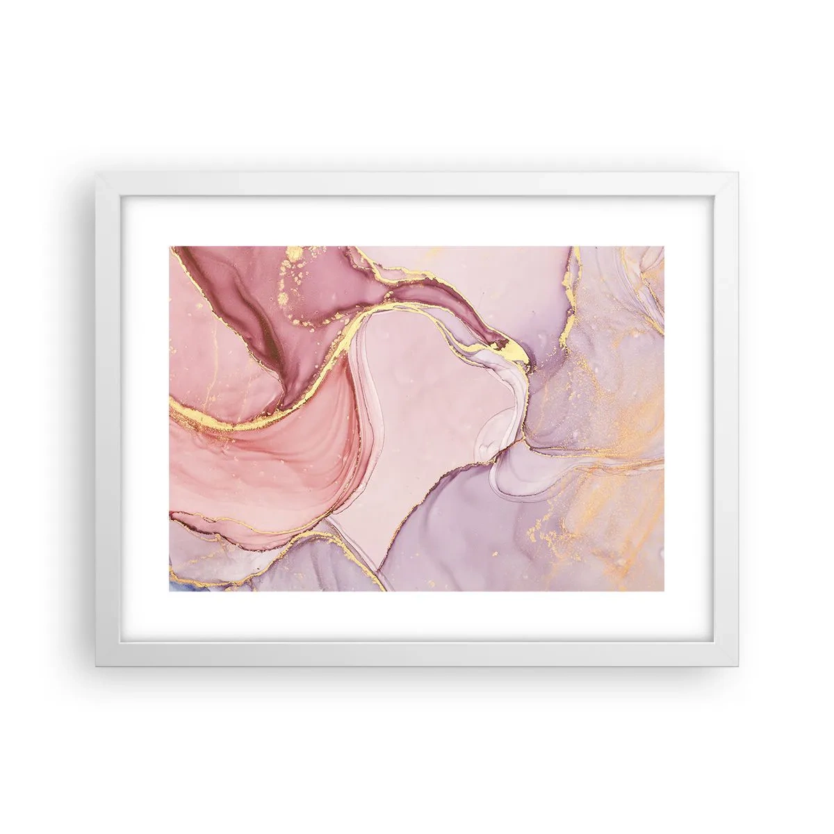 Affisch i vit ram - Färgernas smek - 40x30 cm