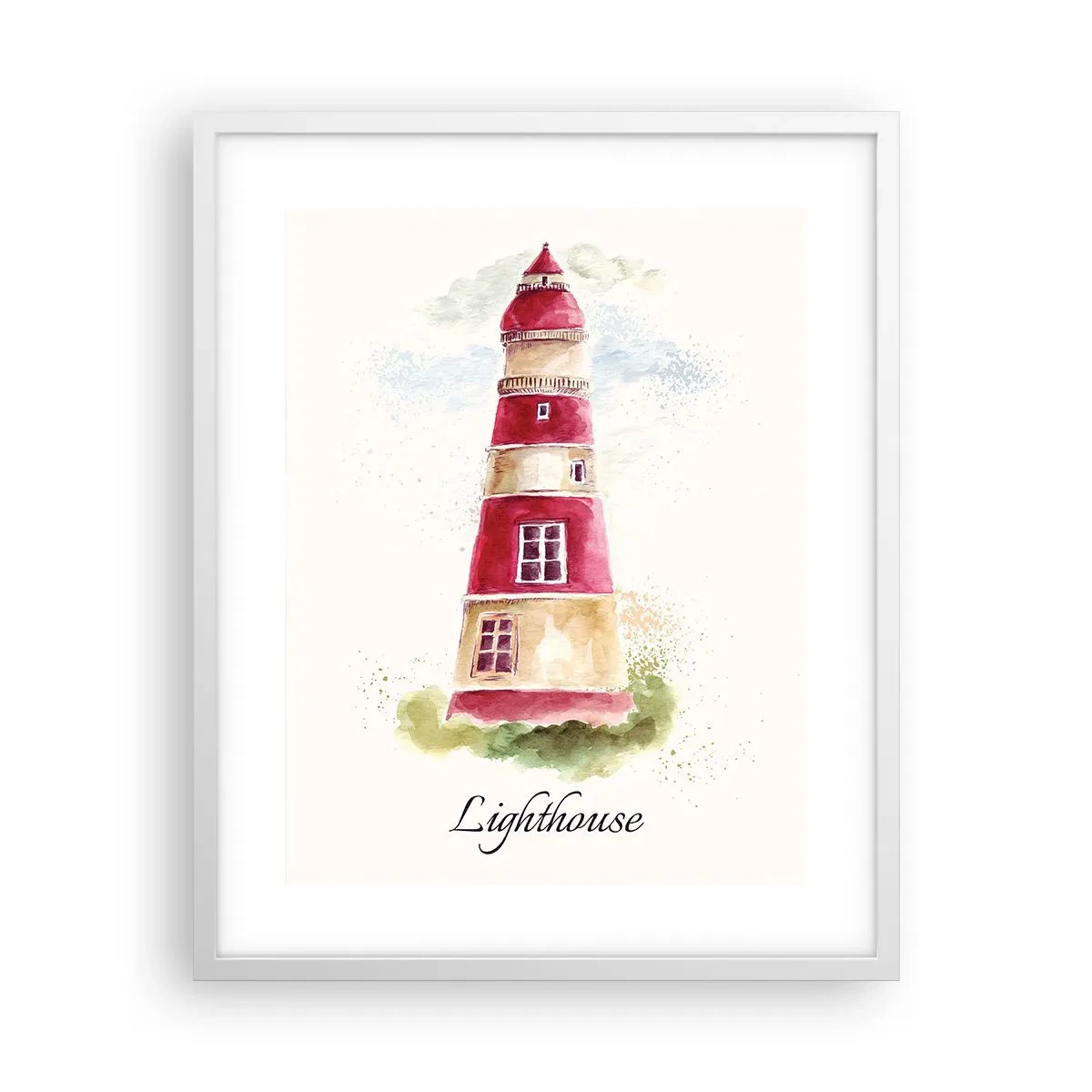 Affisch i vit ram - Det är alltid något väder - 40x50 cm