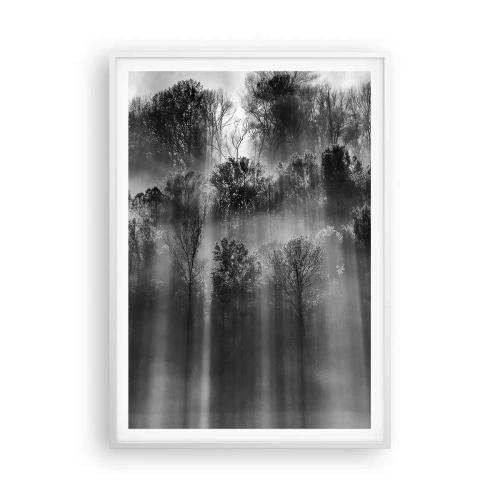 Affisch i vit ram - I ljusstrålar - 70x100 cm