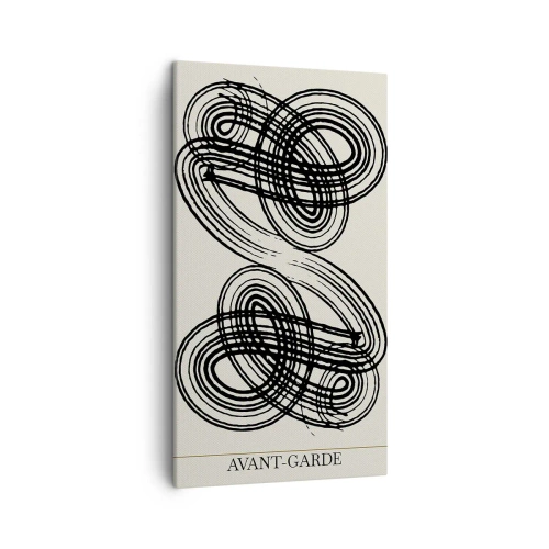 Canvastavla - Bild på duk - Det kom ut spontant - 45x80 cm