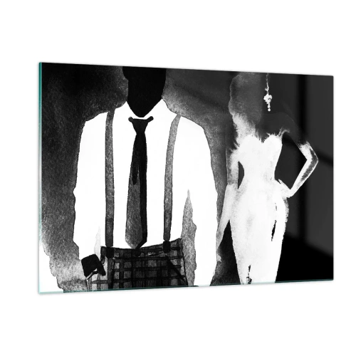 Glastavla - Bild på glas - Noir stämning - 120x80 cm