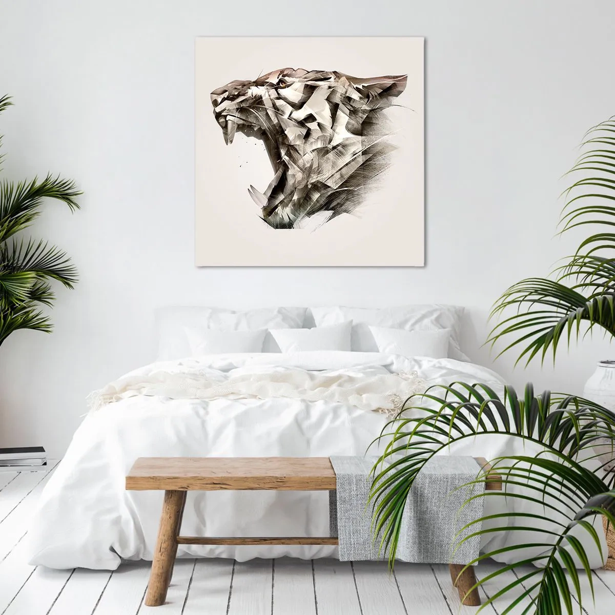 Canvastavla - Bild på duk - Nu vet du vem som styr - 60x60 cm