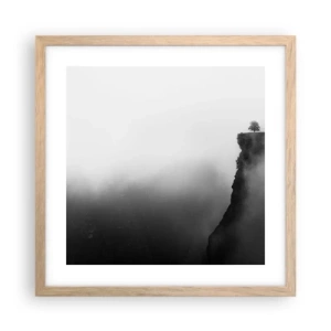 Affisch i ram av ljusek - På världens gräns - 40x40 cm