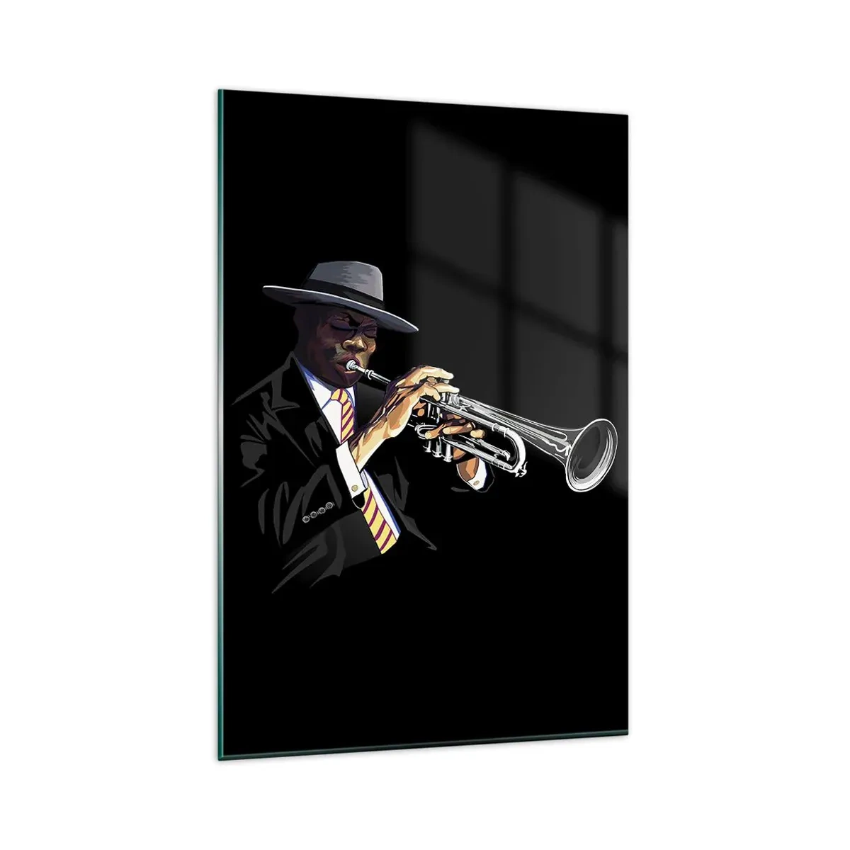 Glastavla - Bild på glas - Gamla skolans charm - 80x120 cm