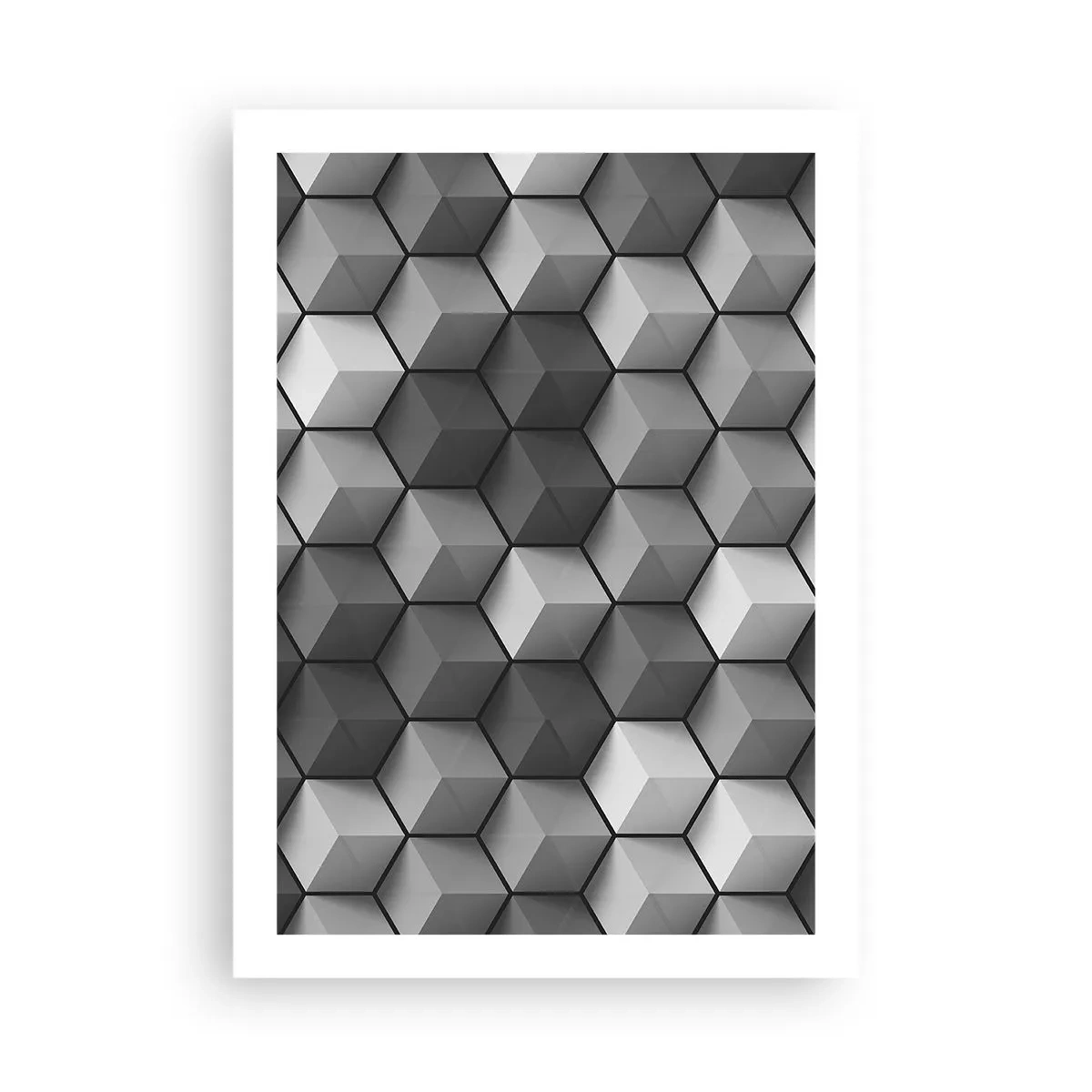 Affisch - Kubistiskt pussel - 50x70 cm