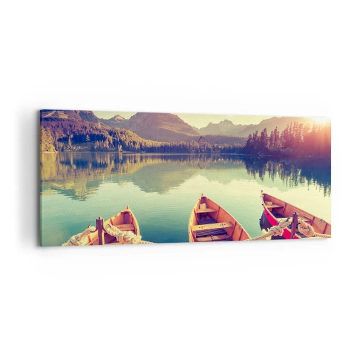 Canvastavla - Bild på duk - Leva dess rätter - 100x40 cm