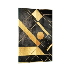 Glastavla - Bild på glas - Öknens sol - 70x100 cm