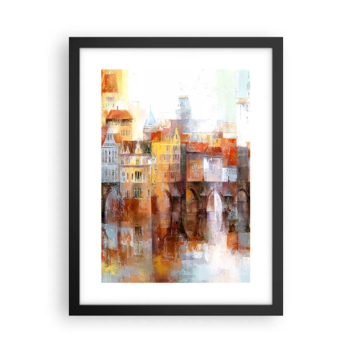 Affisch i svart ram - Vackert under bron - 30x40 cm