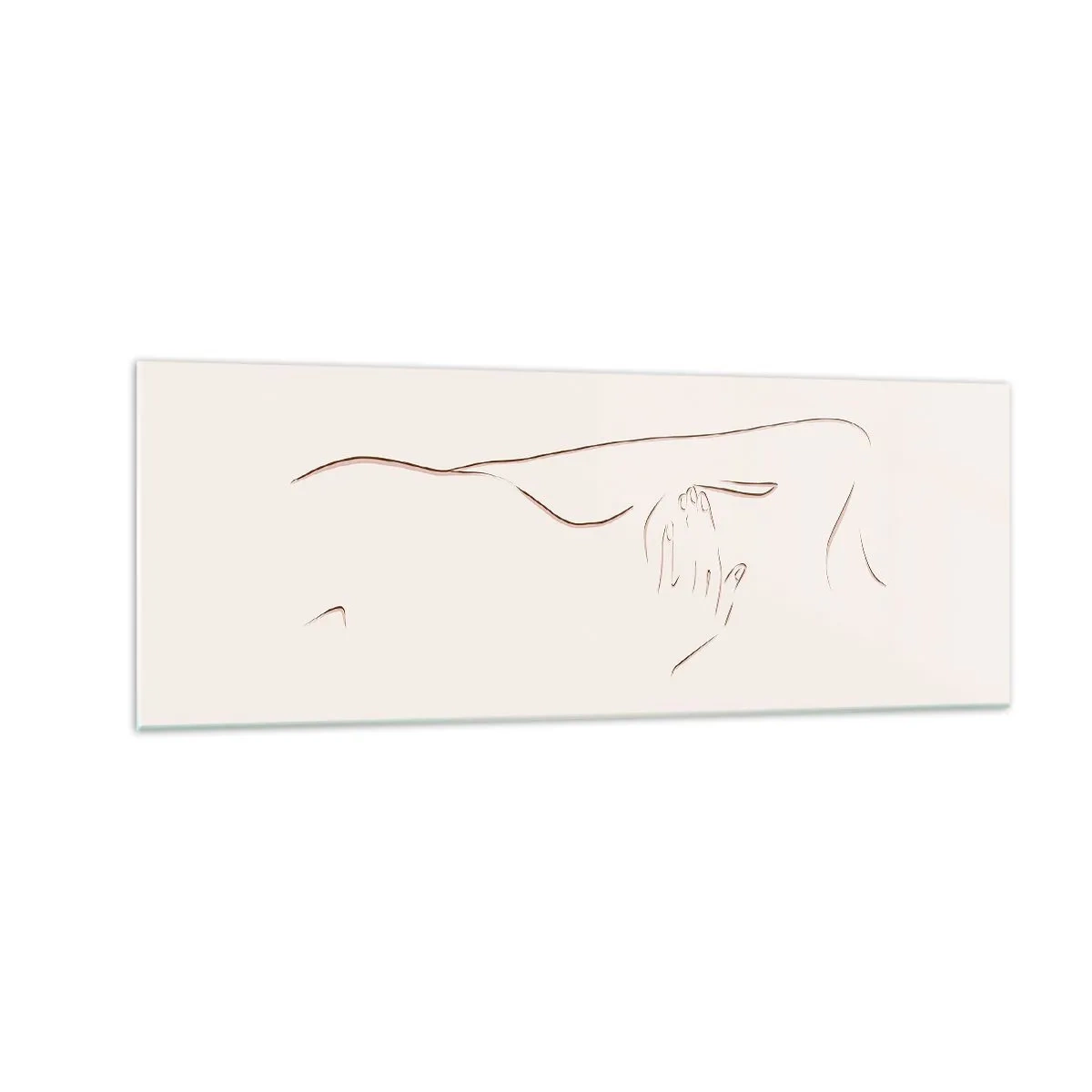 Glastavla - Bild på glas - Begärans form - 140x50 cm