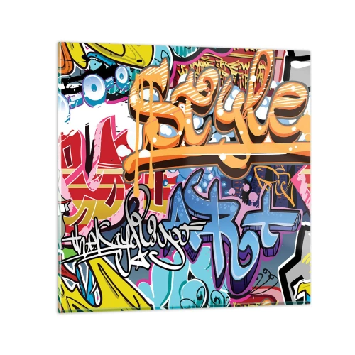 Glastavla - Bild på glas - Muralmålning... - 30x30 cm