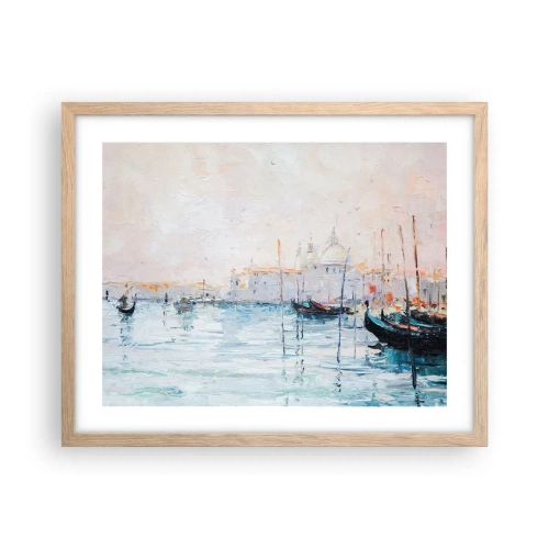 Affisch i ram av ljusek - Bortom vatten, bortom dimma - 50x40 cm