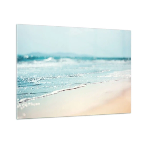 Glastavla - Bild på glas - Värme och brus - 100x70 cm