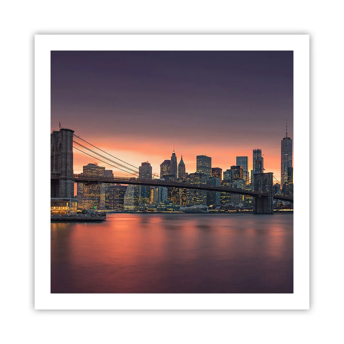 Affisch - Doppad i lila tystnad - 60x60 cm